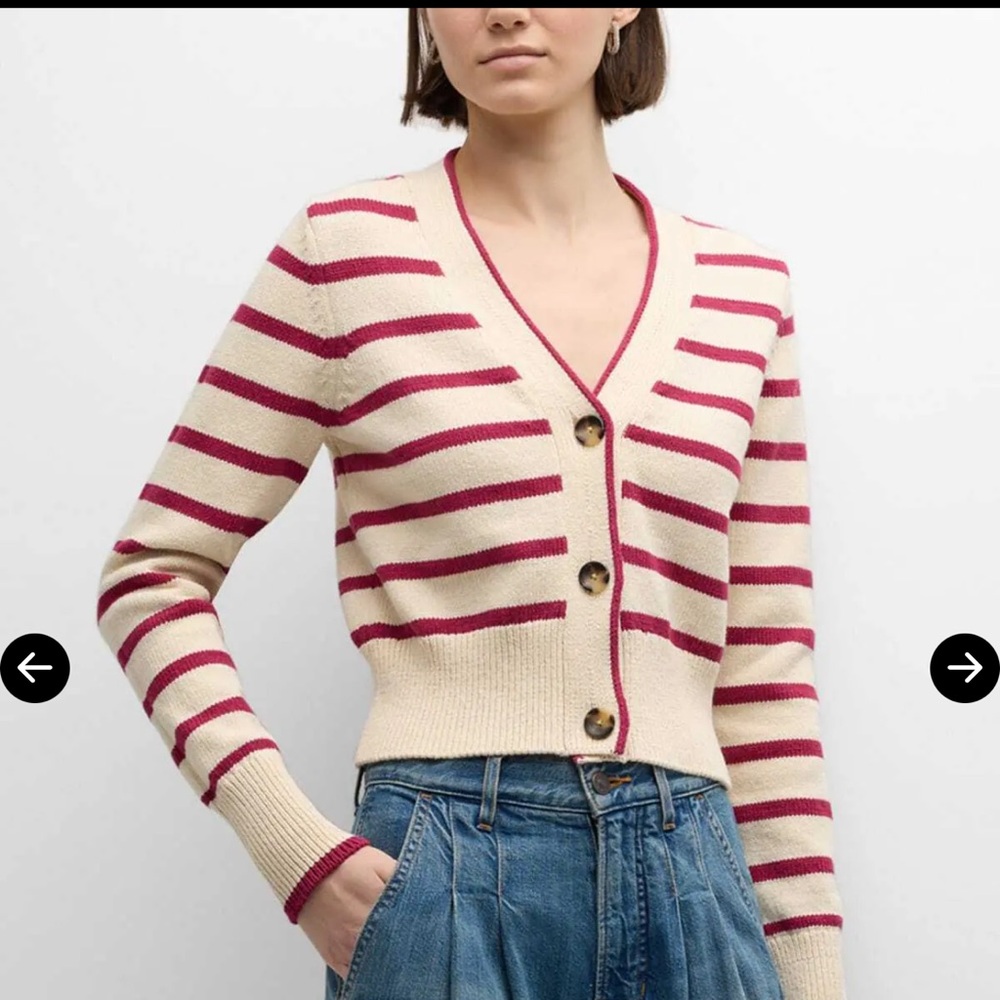 Veronica Beard Womens Noorie Knit Cardigan Sweater XS